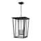 Z-Lite Seoul 3 Light Outdoor Chain Mount Ceiling Fixture, Black & Clear 571CHXL-BK - alternate 5